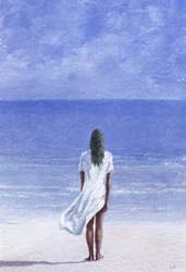 Mädchen am Strand, 1995